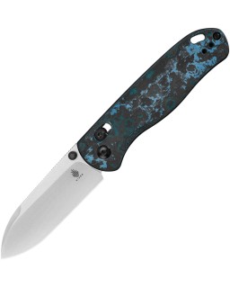 Kizer Drop Bear Clutch Lock Stonewash Elmax Steel Blade Arctic Storm Carbon Fiber Handle