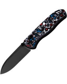 Kizer Drop Bear Clutch Lock Black DLC S45VN Nebula Carbon Fiber Handle