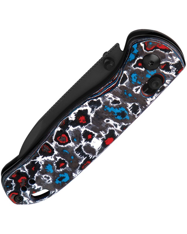 Kizer Drop Bear Clutch Lock Black DLC S45VN Nebula Carbon Fiber Handle