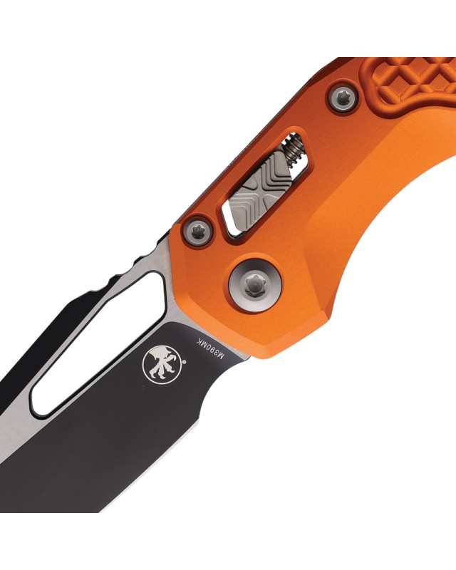 Microtech MSI Ram-Lok Two-Tone M390MK Steel Blade Orange Frag Pattern Aluminium Handle