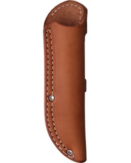 Bark River Knives Gladstone Hunter CPM 154 stainless steel Fixed Blade Black and green Micarta handle brown leather shea