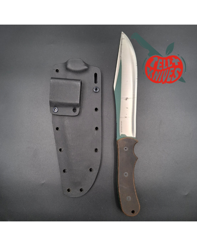 Blackjack Knives Tac Ops 8 1st Production Run 1095HC carbon steel full tang green micarta handle black kydex sheath