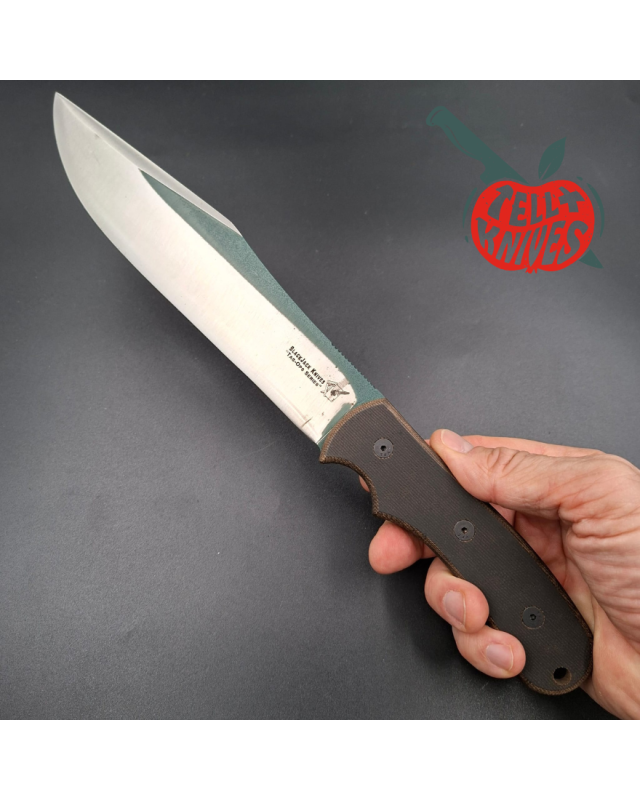 Blackjack Knives Tac Ops 8 1st Production Run 1095HC carbon steel full tang green micarta handle black kydex sheath