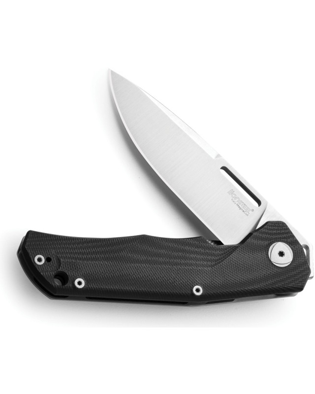 LionSteel Q4TTRO Folding Knife  CPM-MagnaCut Steel Braun Micarta Titanium Handle