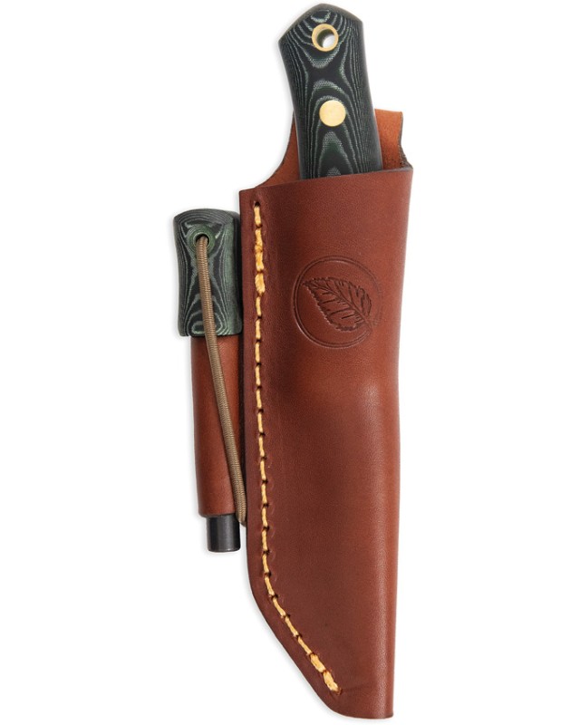 Casström No 8  Swedish Forest Knife Fixed Blade and Firesteel 12828 14C28N Steel Curly Birch Handle