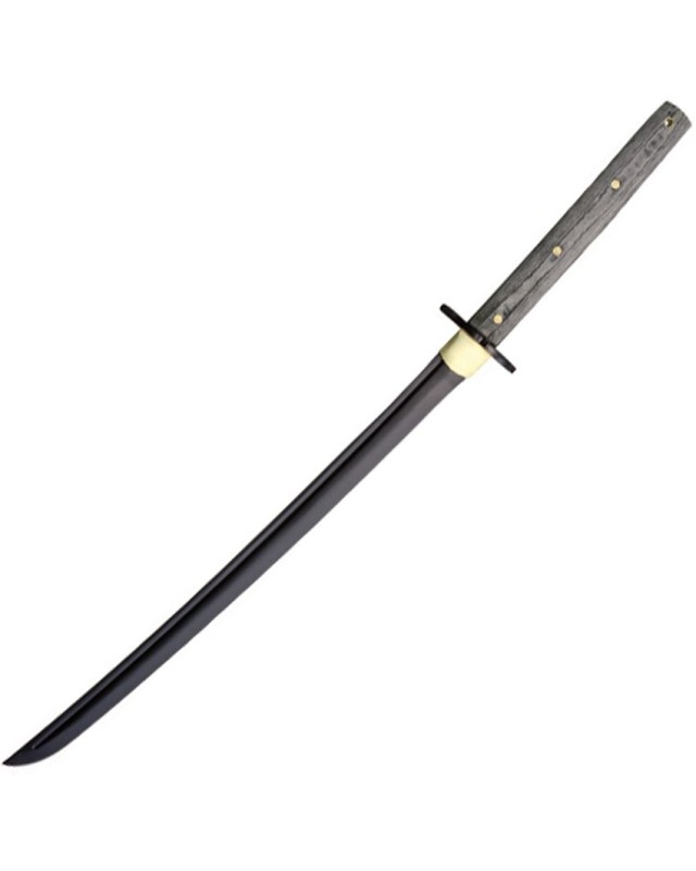 CONDOR Tool & Knives Tactana Sword 1075HC carbon steel black finish blade black micarta handle black leather sheath