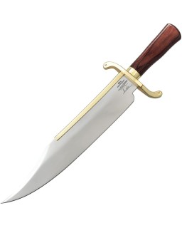 GIL HIBBEN Knives 65th Anniversary West Bowie Stainless steel blade mirror polish brass guard Pakka wood handle