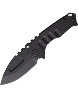Praetorian Genesis S45VN steel DLC coated blade Framelock Black DLC coated Titanium handle