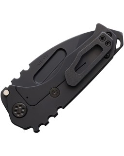 Praetorian Genesis S45VN steel DLC coated blade Framelock Black DLC coated Titanium handle
