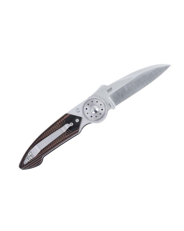 CRKT Walker Blade Lock Folding Knife 14C28N Steel Braun G10 Handle