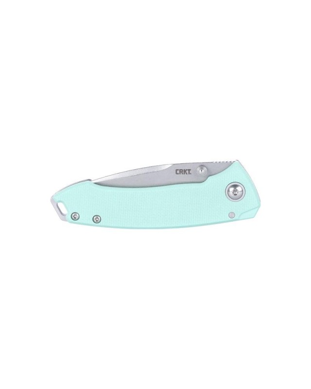 CRKT Tuna Folding Knife 14C28N Steel G10 Blue Handle