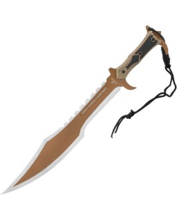 United Cutlery USMC Desert Ops Spartan Sword Tan finish black nylon sheath