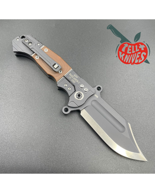 ADV Tactical Badlands Bowie 2 S35VN steel titanium handle G10 scales