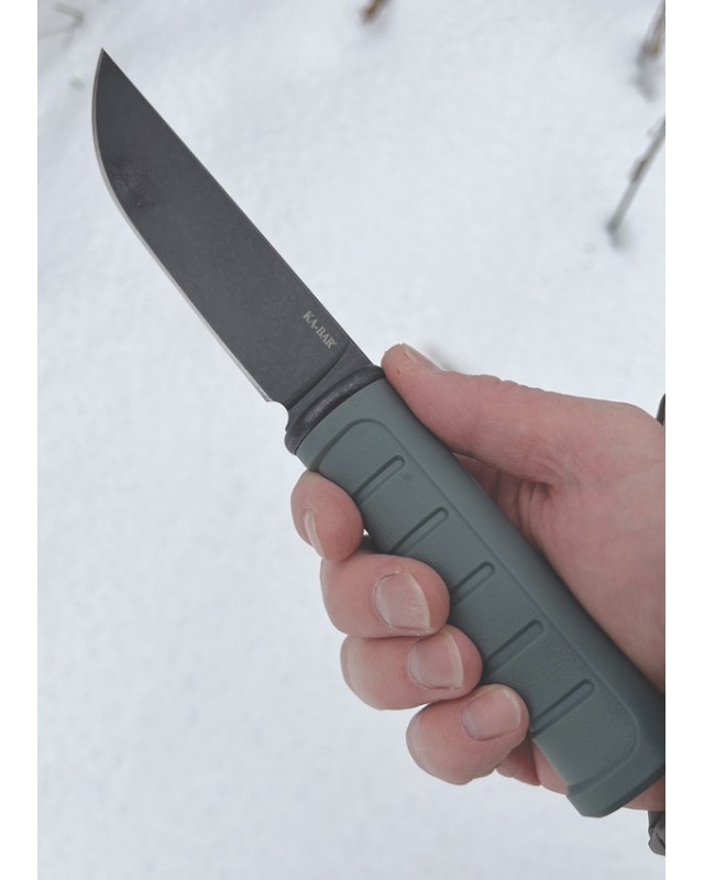 Ka-Bar Dust II Fixed Blade  D2 Steel Green GFN Handle