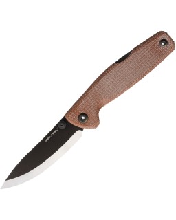 Real Steel Yak Folding Knife  14C28N Steel Natural Micarta Handle