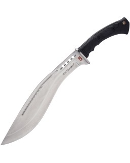 United Cutlery Honshu Boshin Kukri Fixed Blade  D2 Steel Black TPR Handle