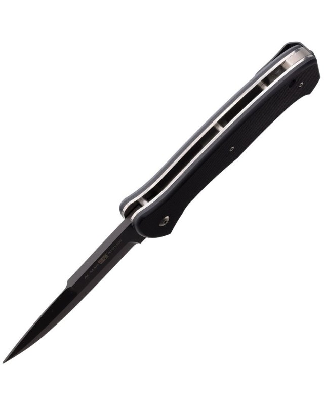 AL MAR Knives SERE 3 S35VN steel black TiNi coated blade black G10 handle flipper framelock