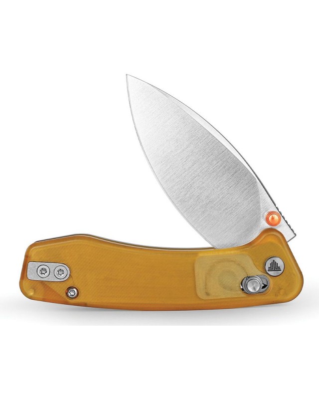 Trivisa Koala folding knife N690 stainless steel blade satin finish Crossbar Lock Ultem handle