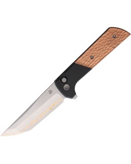 North Mountain Blade Chop2 SLD-Magic Steel Button Lock hammered Copper handle