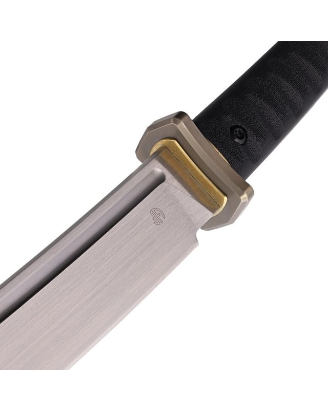Ninja Tanto HITACHI SLD-magic SAN MAI steel black G10 handle Hand polished finished