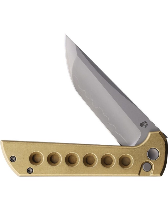 North Mountain Blade Chop2 Tanto SLD-Magic Steel Button Lock aluminium handle Flipper