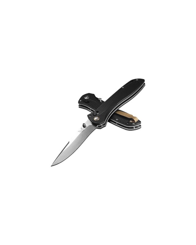 Benchmade SEVEN TEN 710 M390 steel stonewash blade finish black Aluminium handle AXIS lock
