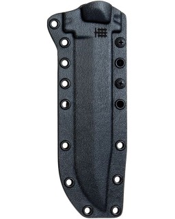 Halfbreed Blades Large Infantry Knife Gen 2 Full Tang D2 Steel black Teflon coated steel black G10 handle Black kydex sh