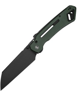 CIVIVI Buster FG Nitro-V steel blackwash finish Superlock Green Canva Micarta handle
