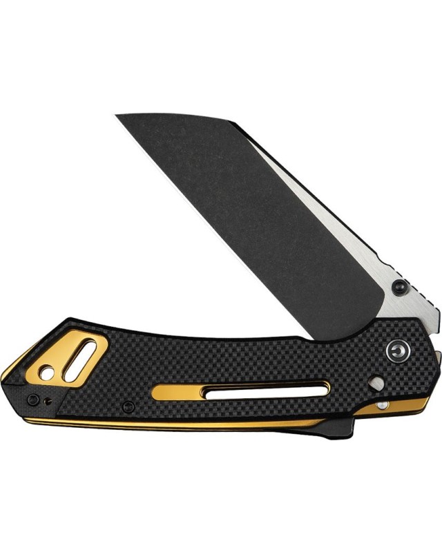 CIVIVI Buster FG Nitro-V steel two-tone finish Superlock black G10 handle