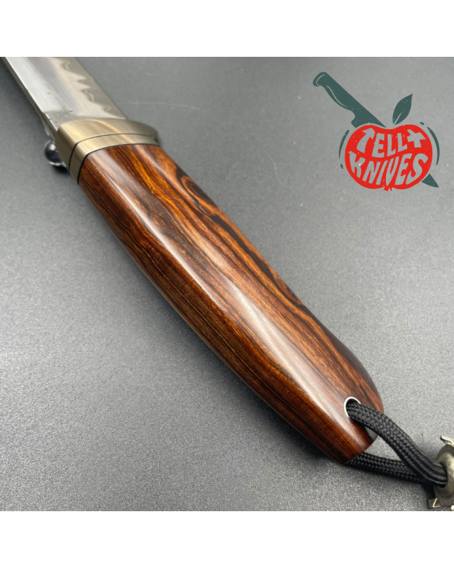Sergey Shidlovskiy Custom Knives Model Hunter Classic Laminate forged REX121 & N690 stainless steel silver nickel guard 