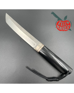 Sergey Shidlovskiy Custom Knives Model Classic Tanto forged Bohler N690 stainless steel silver nickel guard polished bla