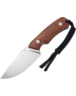 Civivi Gander Fixed Blade 14C28N steel full tang satin finish Brown wood handle