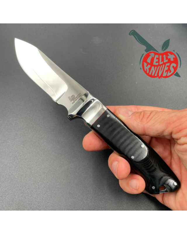 Cold Steel Pendleton Custom Classic Fixed Blade Knife VG-1 SAN MAI black micarta handle brown leather sheath