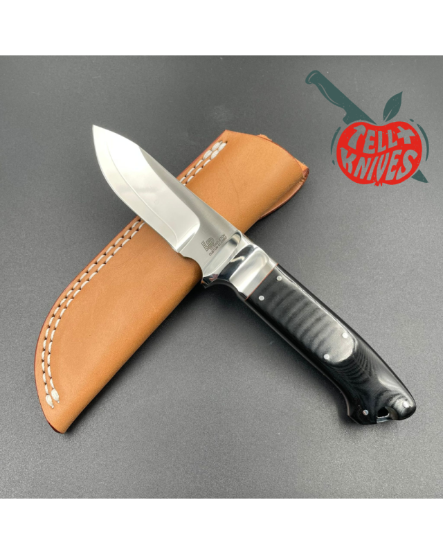 Cold Steel Pendleton Custom Classic Fixed Blade Knife VG-1 SAN MAI black micarta handle brown leather sheath