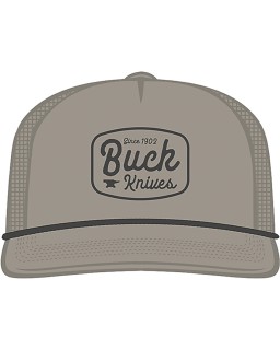 Buck Rounded Felt Patch Gray 14248