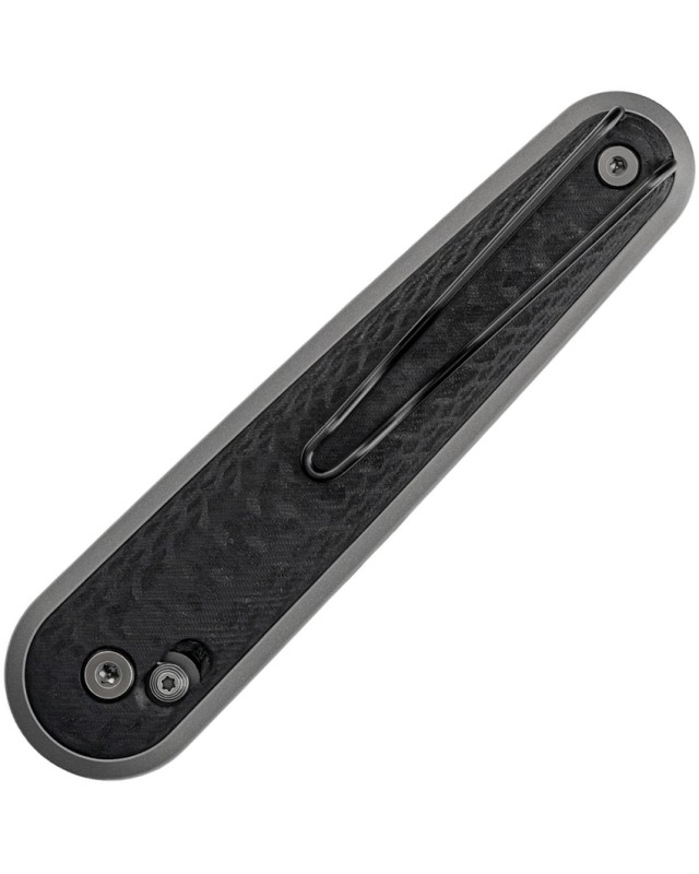 SRM Twin 251MB Ambi-Lock Gray TiCN Bohler N680 Steel Blade Carbon Fiber Handle