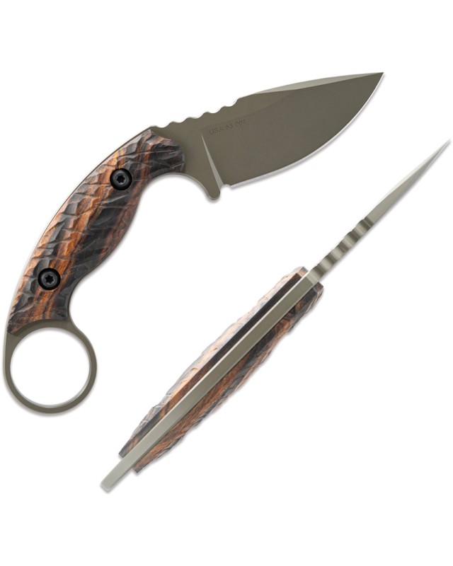 Karsumba S Fixed Blade '65 Collection OD Green CPM-M4 Steel Blade Ironwood Handle