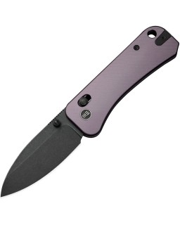 WE Knife Co Banter 2 Crossbar Lock S35VN steel blackwash finish blade Purple Aluminium handle