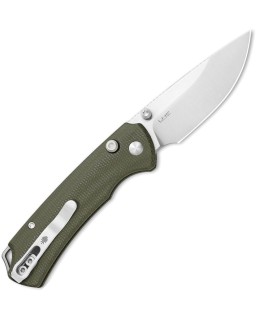 Kizer T1 BD Button Lock Nitro V Steel Blade Green Micarta Handle