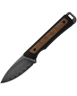 Kizer Whiskey Jack Fixed Blade Damascus Steel Black G10 Mkuruti Handle