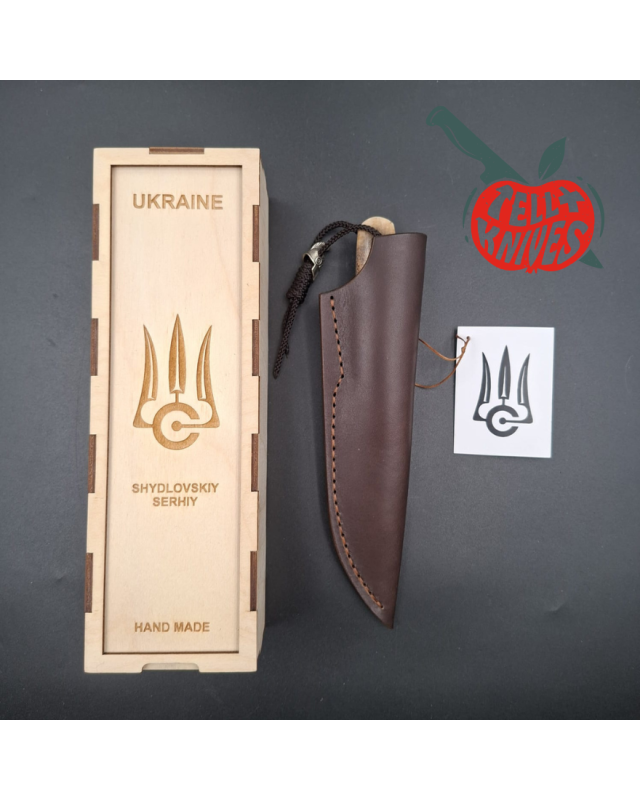 Sergey Shidlovskiy Custom Knives Model Dandy Small VG-10 laminate steel whale bone handle