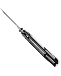 Kansept Apollo Crossbar Lock Folding Knife  CPM S35VN Steel Blue Carbon Fiber Titanium Handle