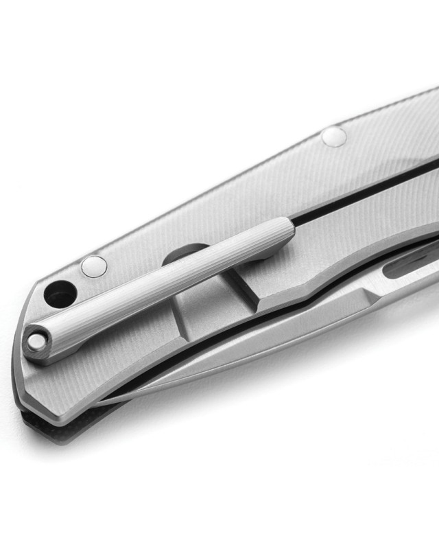 LionSteel Q4TTRO Folding Knife  CPM-MagnaCut Steel Braun Micarta Titanium Handle