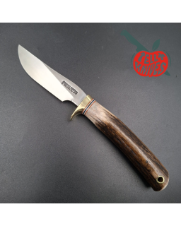 Randall Made Knives Model GTR Special forged stainless steel brass guard stag handle brown leather sheath