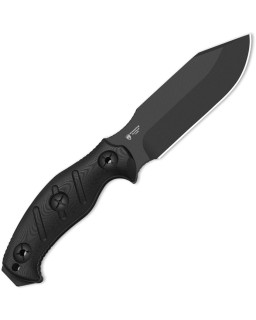 Kizer Sheepdog Survival Fixed Blade Black 1095HC Steel Black G10 Handle