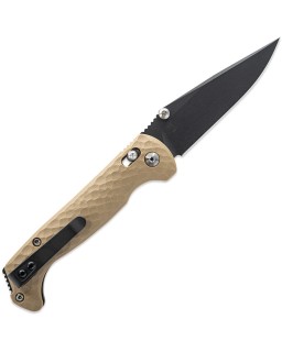 Toor Dropwing Crossbar Lock Gun-Kote CPM MagnaCut Steel Blade Tan G10 Handle