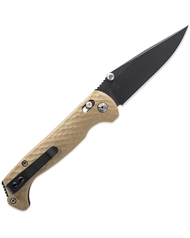 Toor Dropwing Crossbar Lock Gun-Kote CPM MagnaCut Steel Blade Tan G10 Handle
