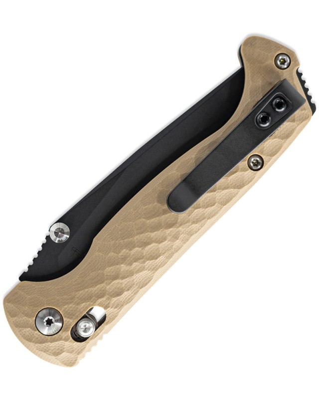 Toor Dropwing Crossbar Lock Gun-Kote CPM MagnaCut Steel Blade Tan G10 Handle