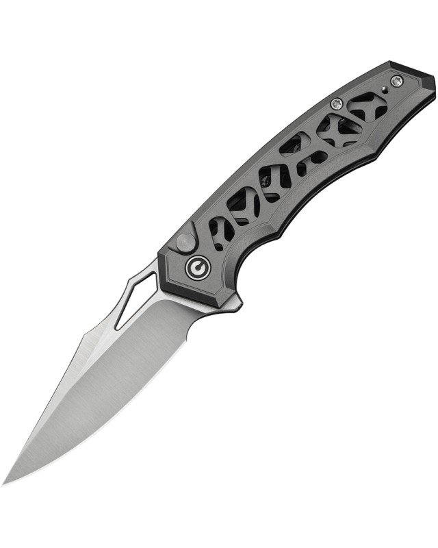 Civivi Anaaki Button Lock Folding Knife Nitro V Black Aluminium Handle