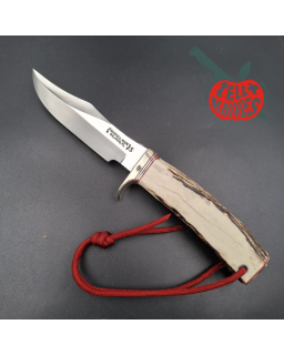 Randall Made Knife Stanaback Special stainless steel blade nickel silver guard stag handle plum leather sheath